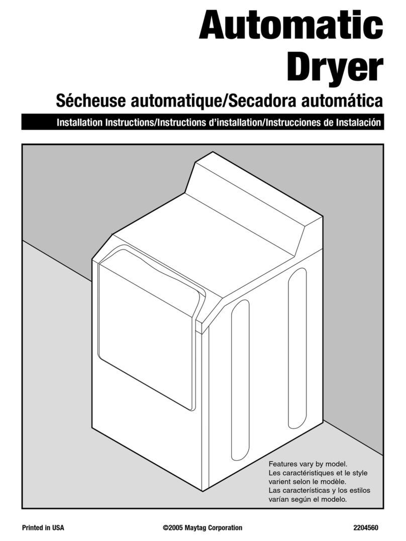 Maytag NDG6800AWW User manual