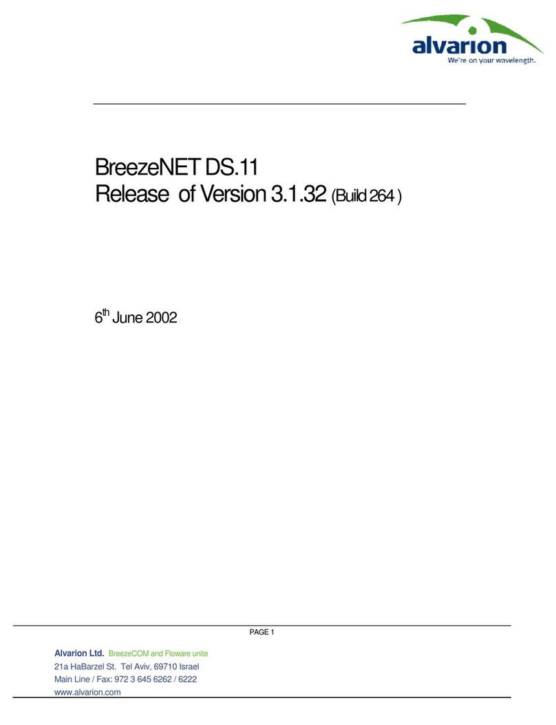 Alvarion BreezeNET DS.11 Configuration Utility Instruction Manual Alvarion BreezeNET DS.11 Configuration Utility Instruction Manual
