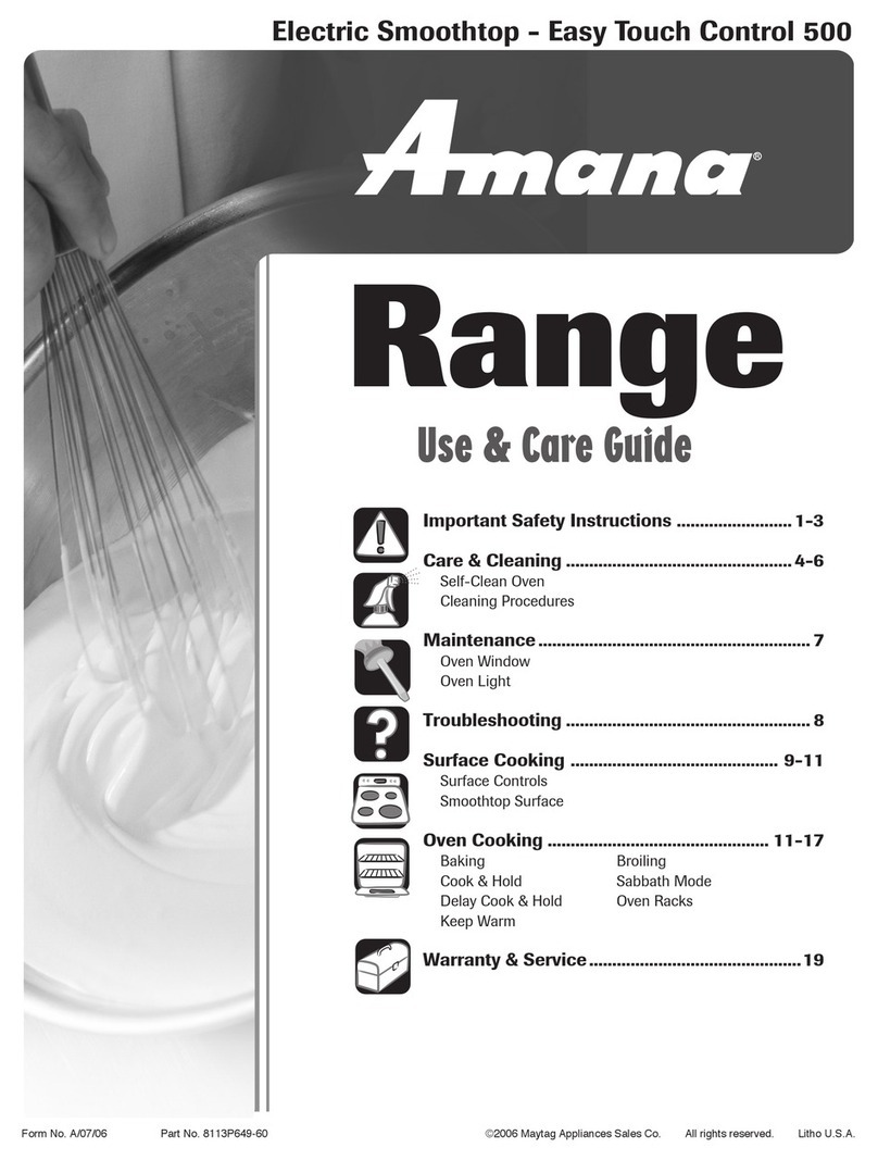 Amana AER5725QAW User manual