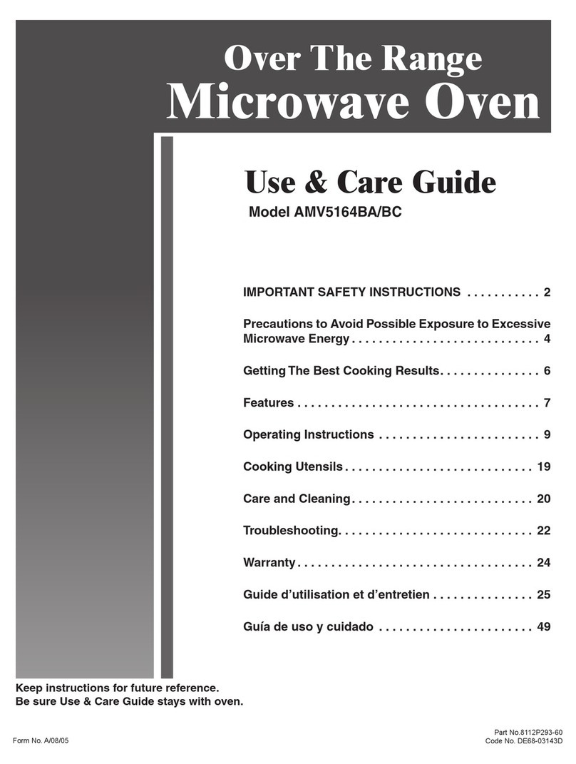 Amana AMV5164 User manual
