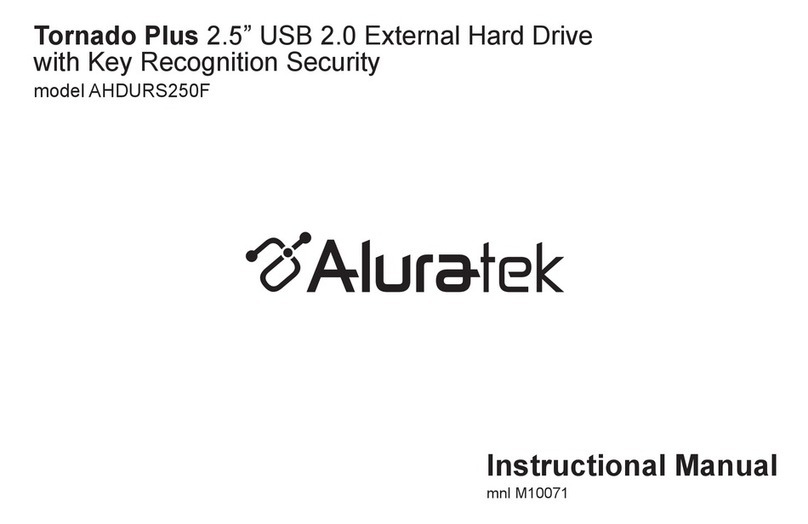 Aluratek AHDURS250F160 Operating and maintenance manual