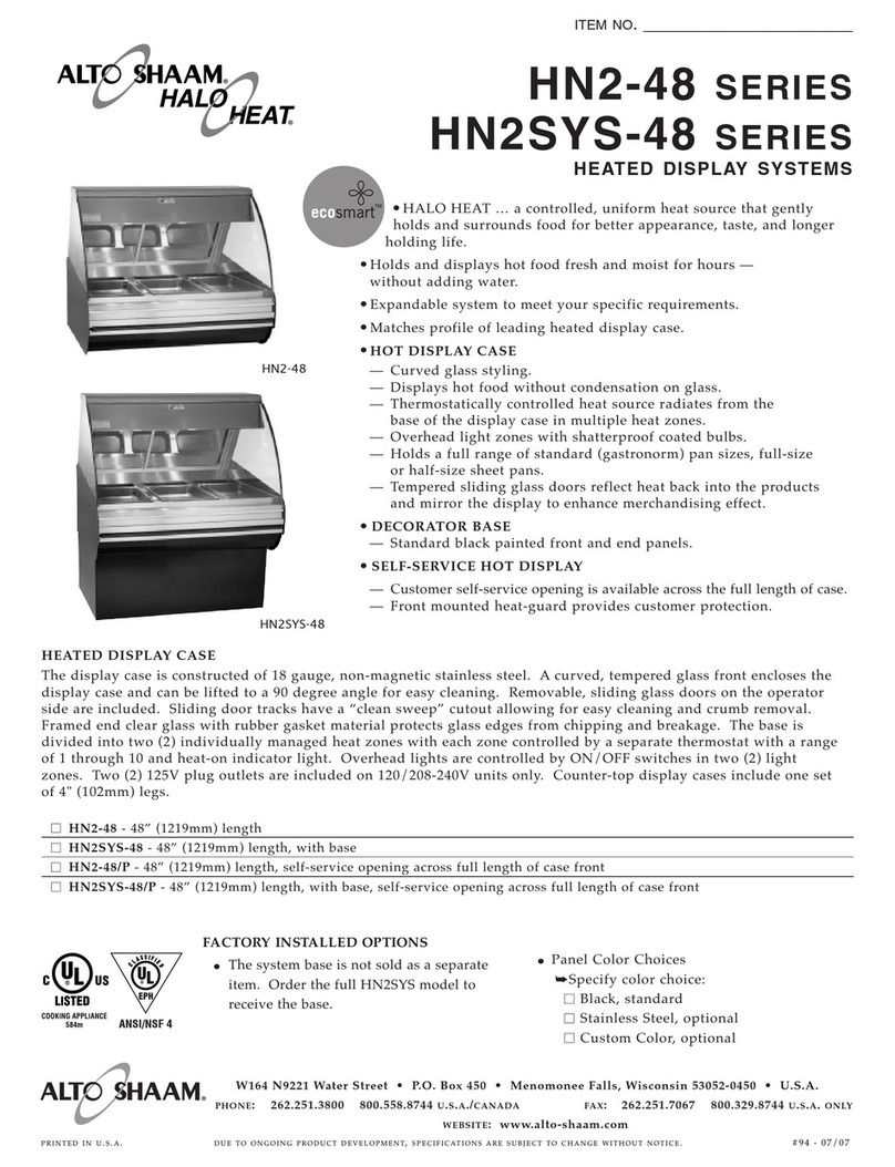 Alto-Shaam HN2-48 User manual