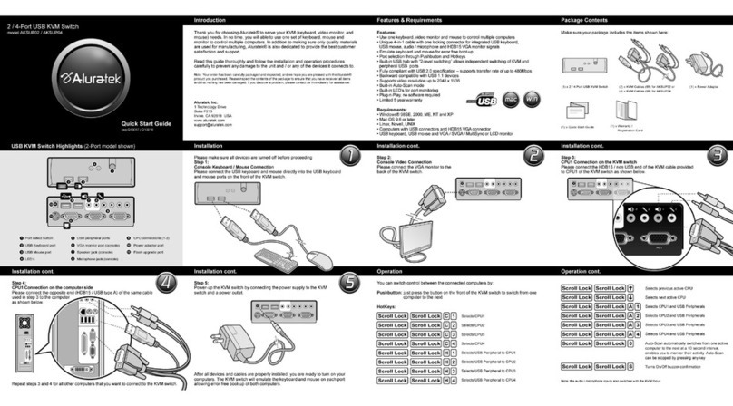 Aluratek AKSUP02 quick start guide
