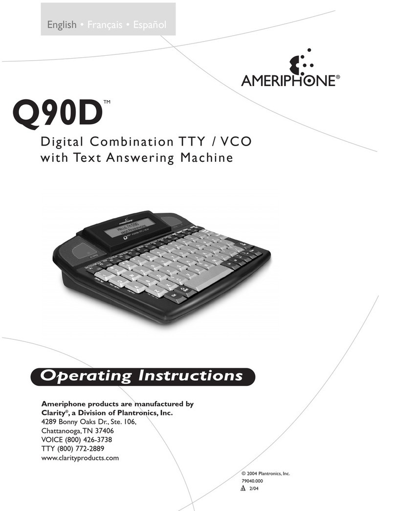 Ameriphone Q90D operating instructions