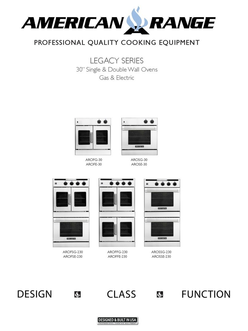 American Range AROFG-30 User manual