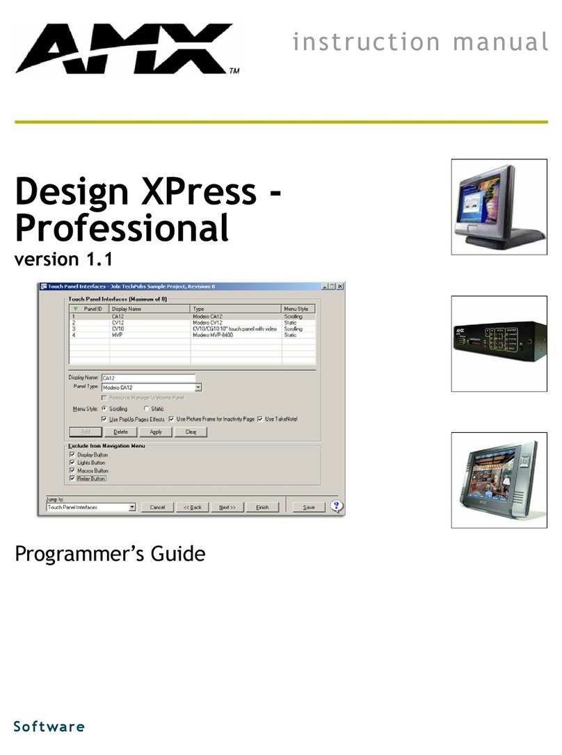 AMX AXT-CA10 User manual