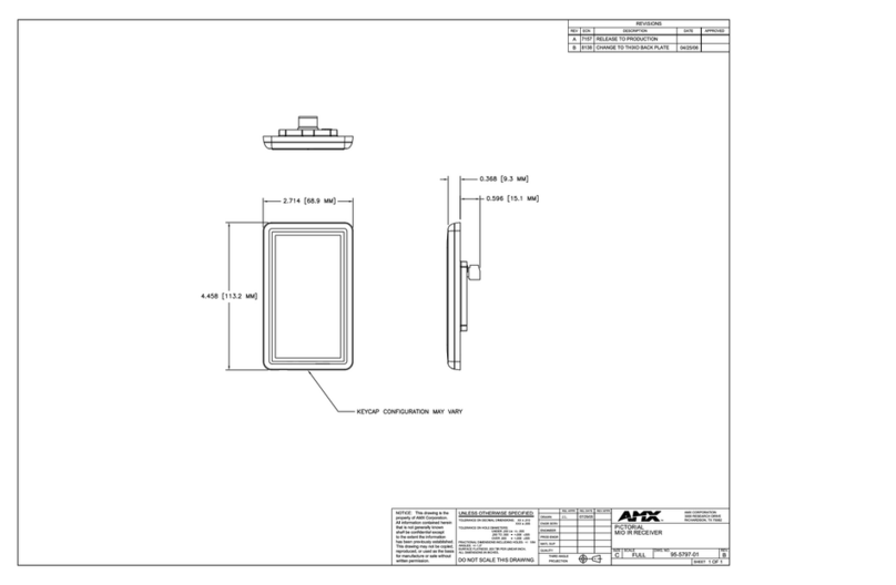 AMX Mio Moderno MIO-IRRX User manual
