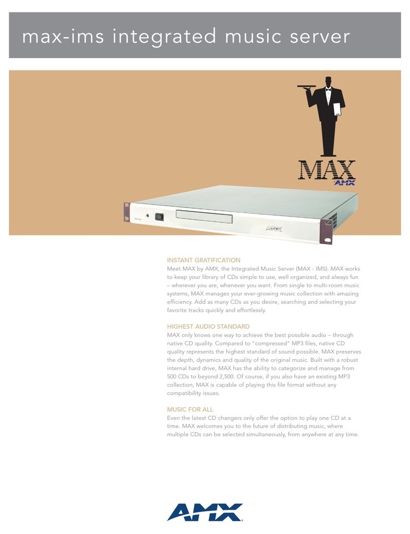 AMX MAX-BSM Specifications