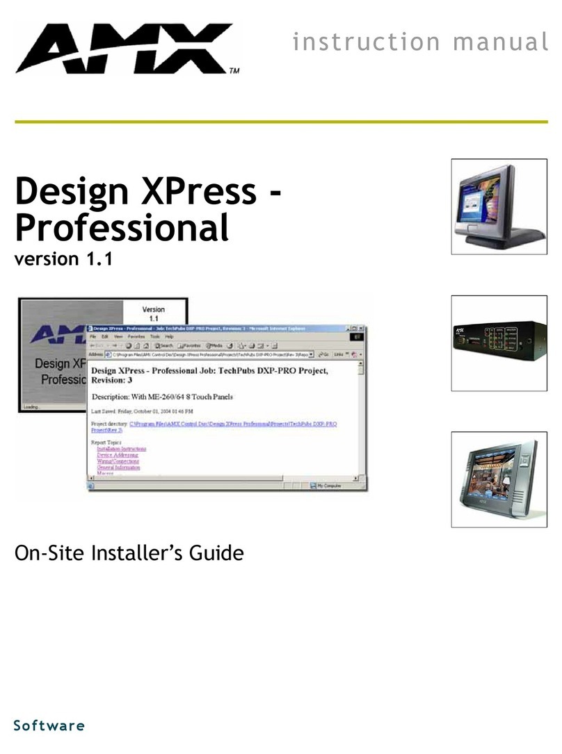 AMX AXT-CA10 User manual