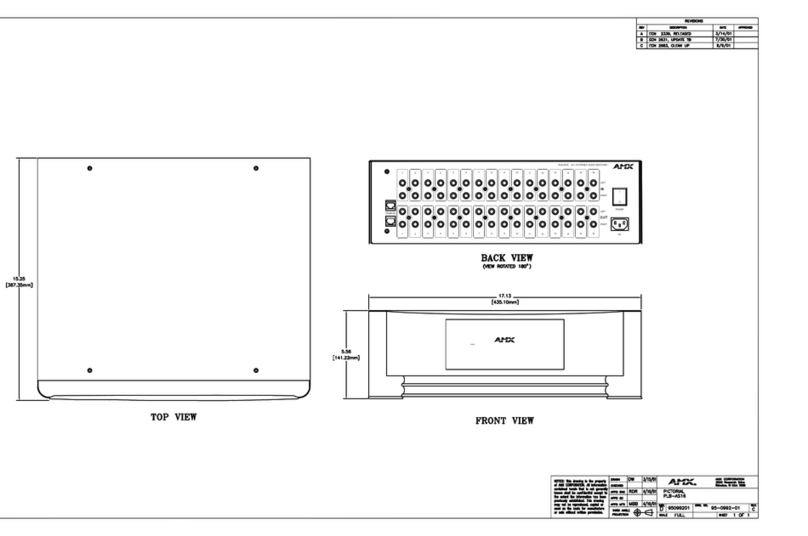 AMX PLB-AS16 Specifications