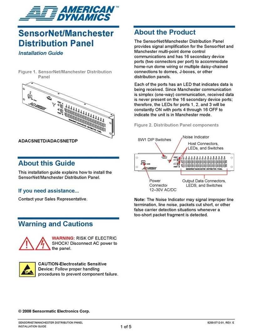 American Dynamics ADACSNETD installation guide
