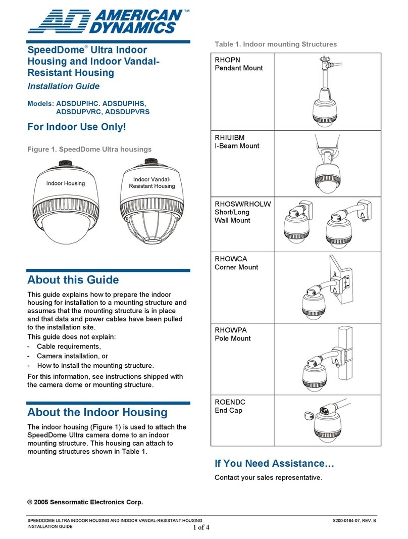 American Dynamics ADSDUPIHC installation guide