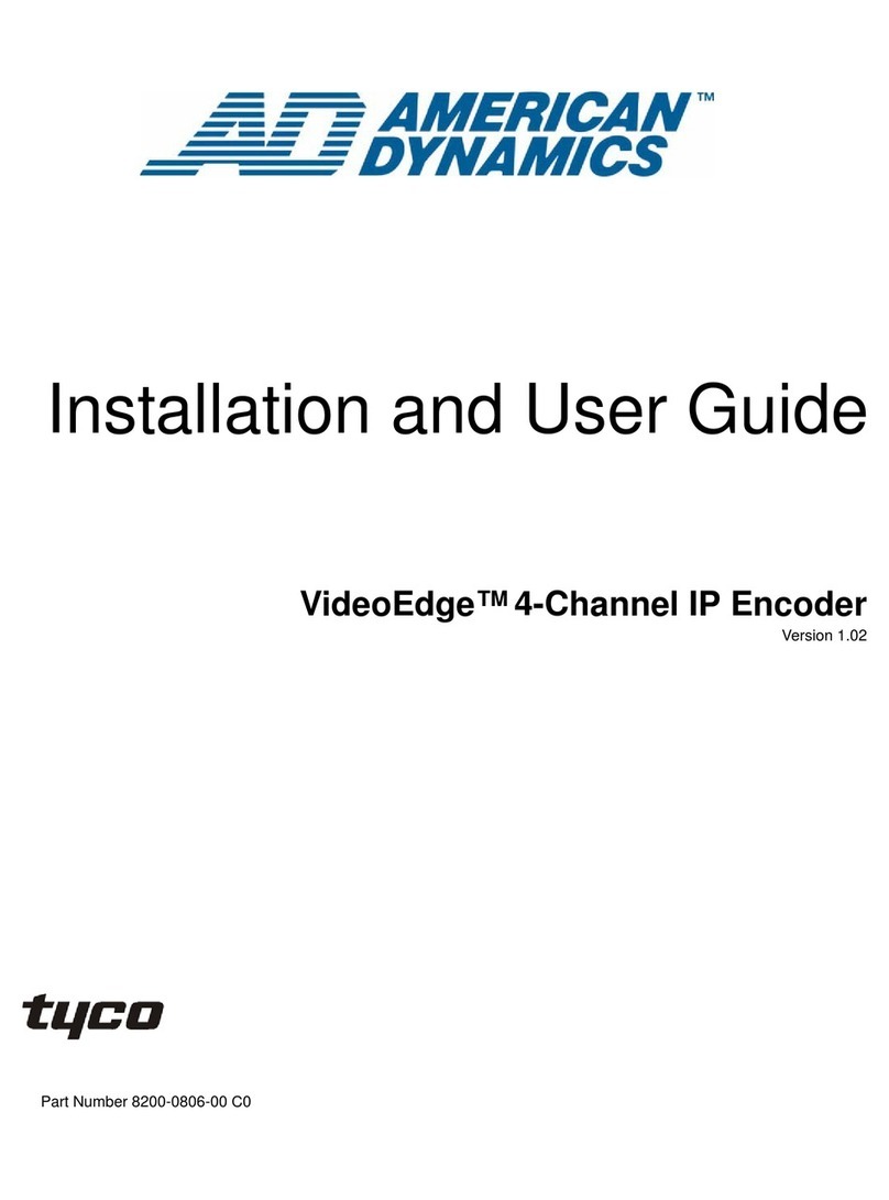 American Dynamics VideoEdge Installation and user guide