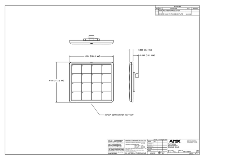 AMX MIO-CLASSIC-D Dimensional drawing