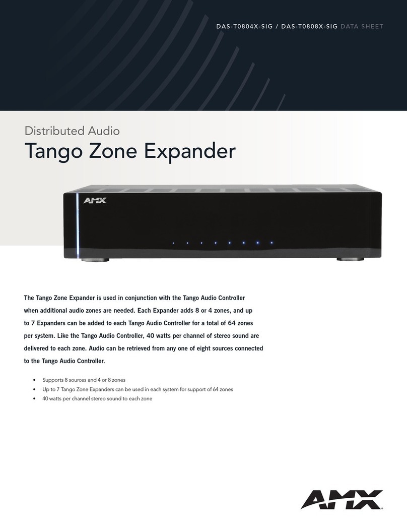 AMX DAS-T0804X-SIG User manual