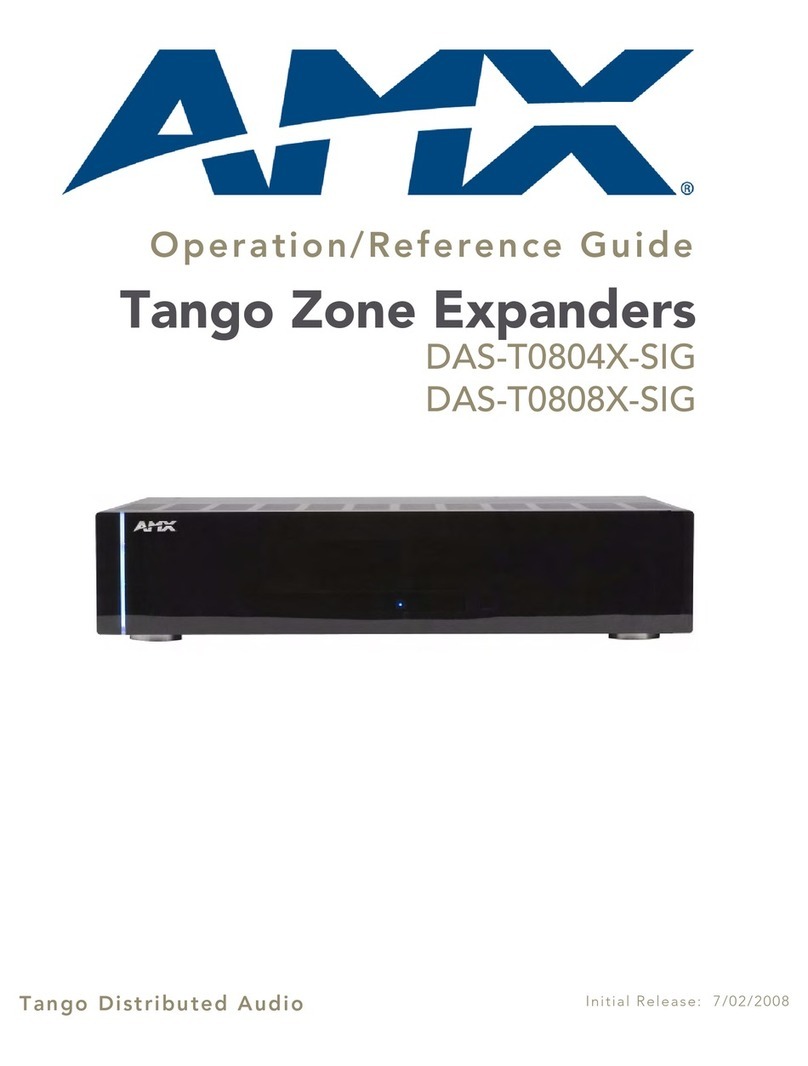 AMX DAS-T0804X-SIG Parts list manual