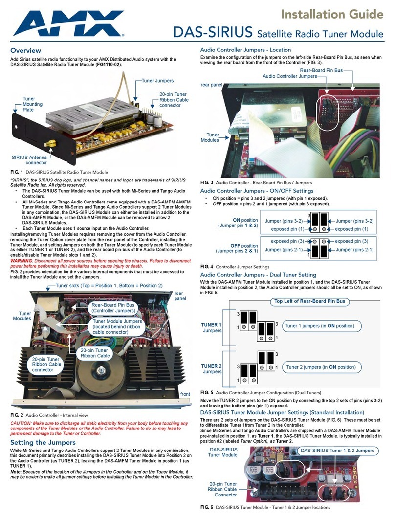 AMX DAS-SIRIUS installation guide