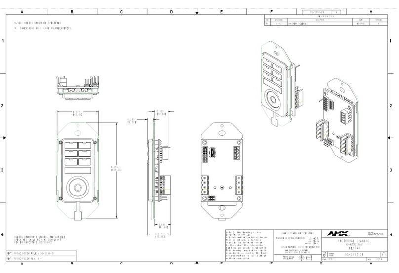 AMX Metreau DAS-MET-6SRC Dimension Guide