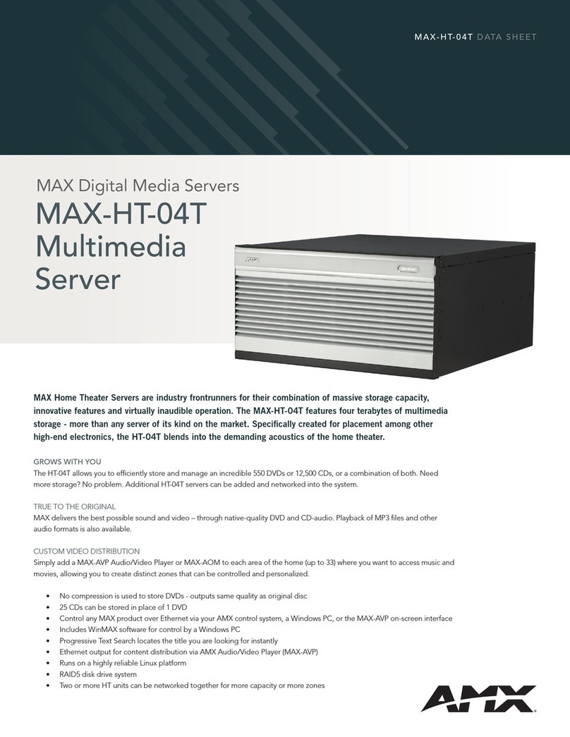 AMX MAX-HT-04T User manual
