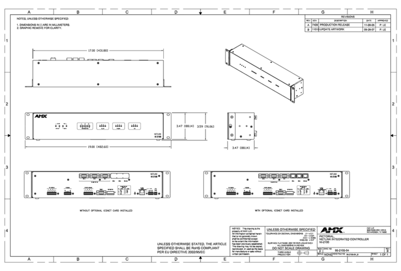 AMX NetLinx Integrated Controller NI-2100 Specifications
