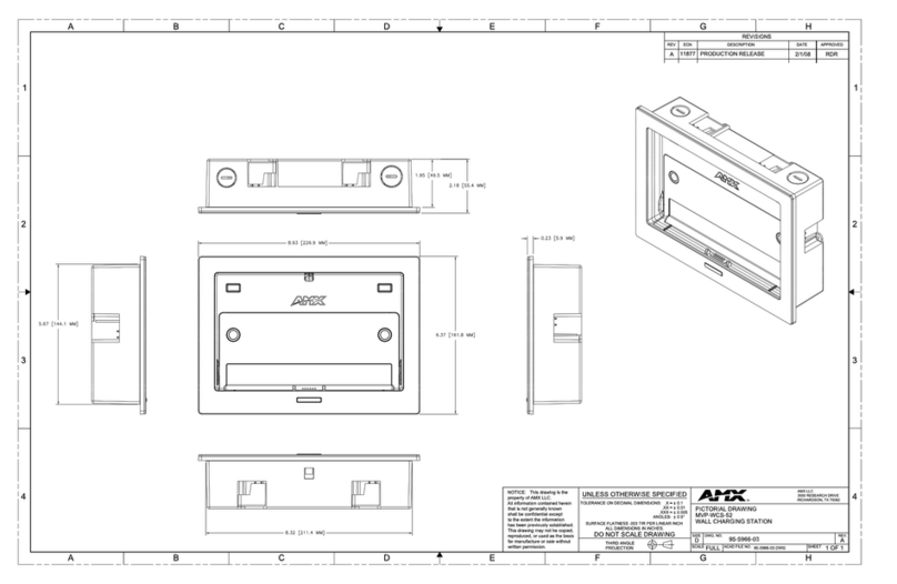 AMX MVP-WCS-52 User instructions
