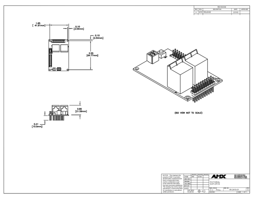 AMX NetLinx Custom Panel Interface NXP-CPI16 Operation and maintenance manual