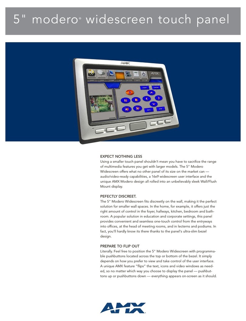 AMX Modero NXD-CV5 User manual