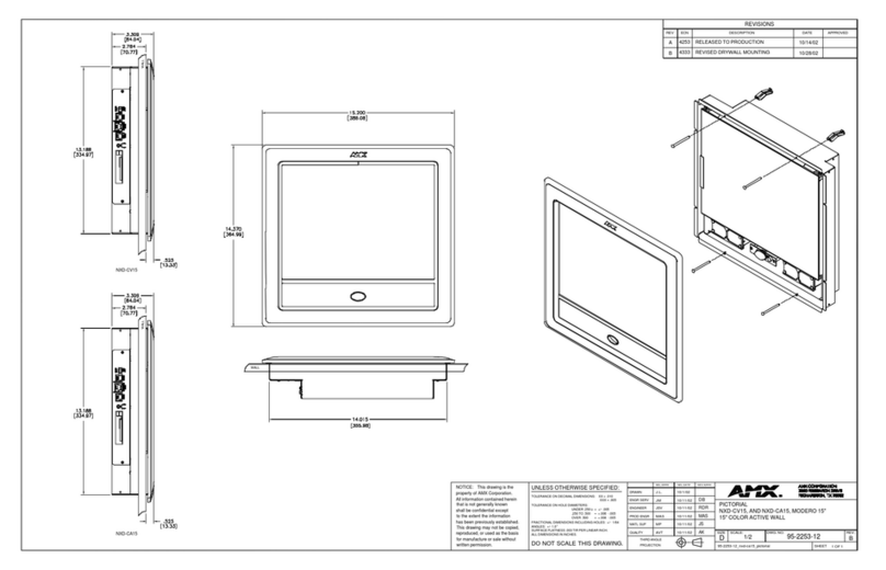 AMX NXD-CA15 User instructions AMX NXD-CA15 User instructions