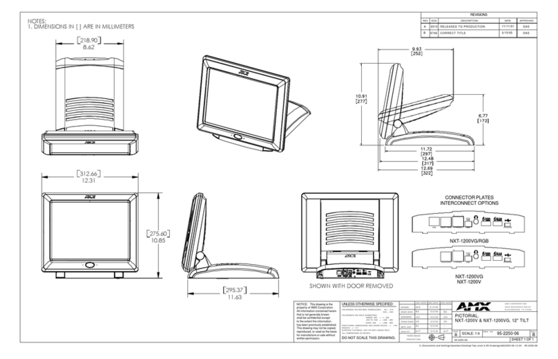 AMX Modero NXT-1200VG User instructions