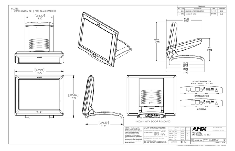 AMX Modero NXT-1500VG User instructions