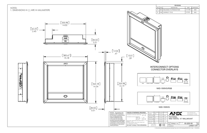 AMX Modero NXD-1500VG User instructions