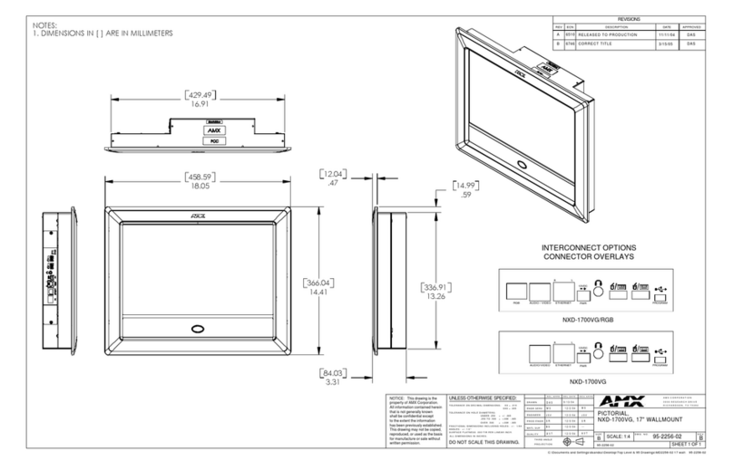 AMX Modero NXD-1700VG User instructions AMX Modero NXD-1700VG User instructions