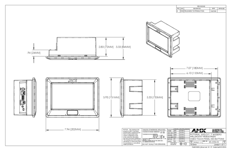 AMX Modero NXT-CV7 User instructions