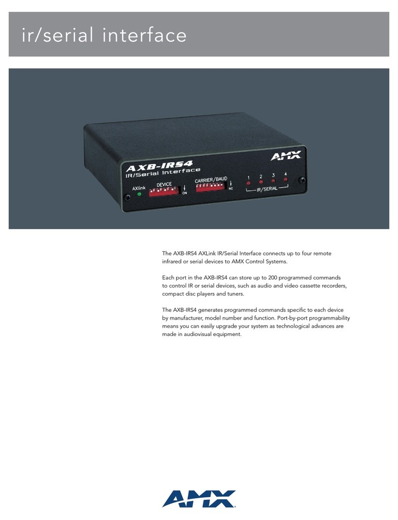 AMX AXB-IRS4 Specifications