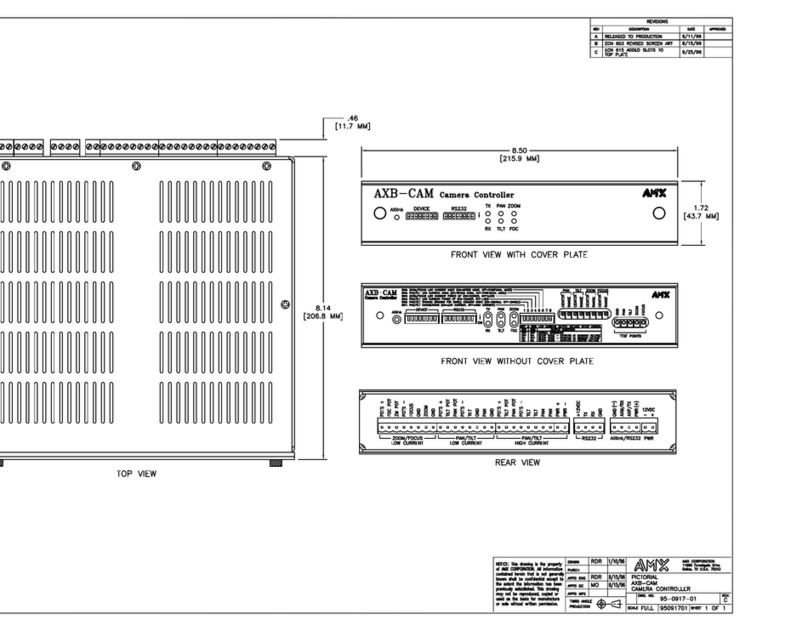 AMX AXB-CAM User manual