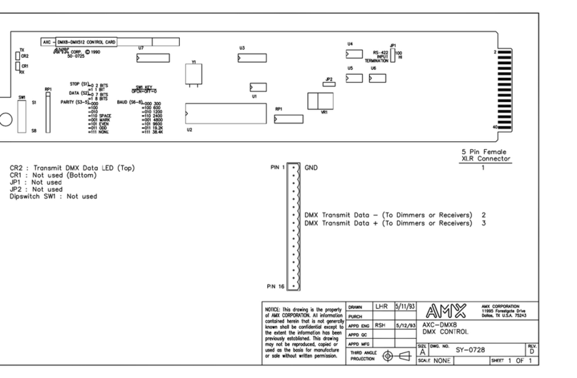 AMX AXC-DMX8 User manual