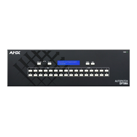 AMX AVS-OP-1608-567SD Instructions and recipes