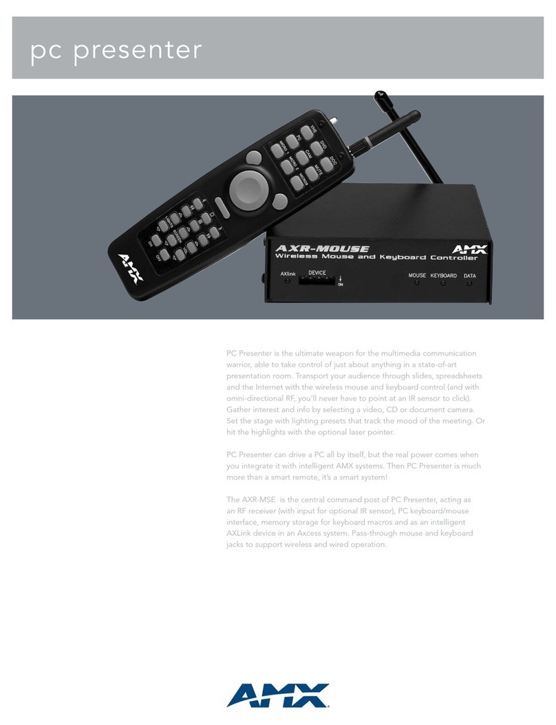 AMX Computer Control PC Presenter Specifications
