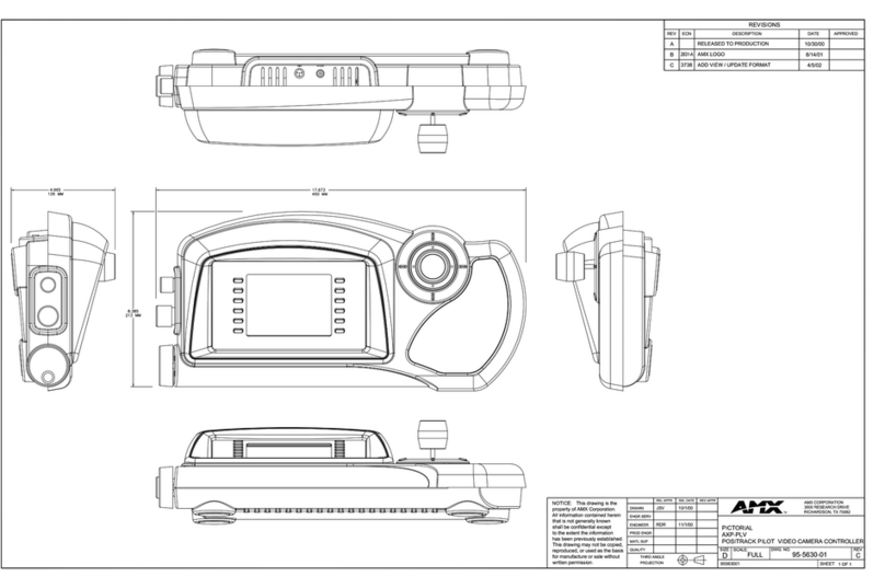 AMX AXP-PLV Dimensional drawing AMX AXP-PLV Dimensional drawing