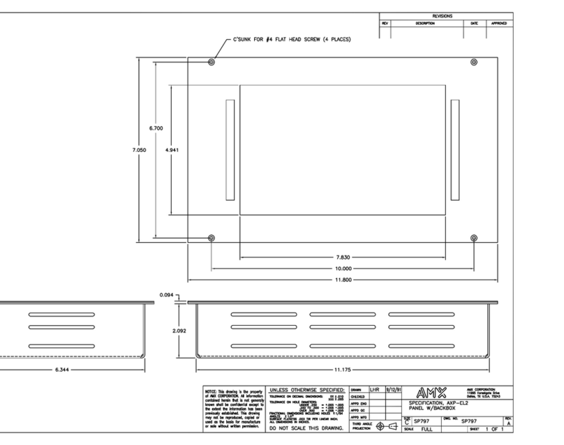AMX AXP-EL2 Quick start guide AMX AXP-EL2 Quick start guide