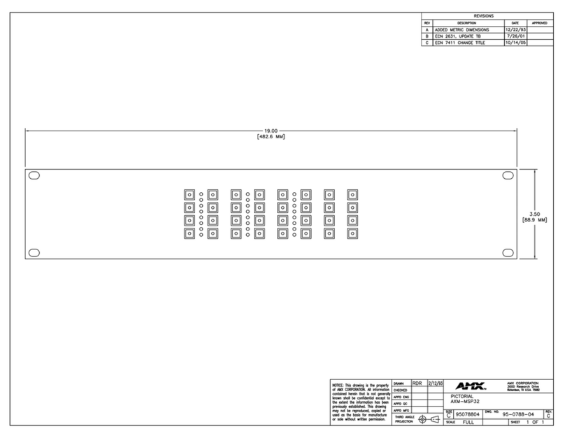 AMX AXM-MSP32 Schematic diagram