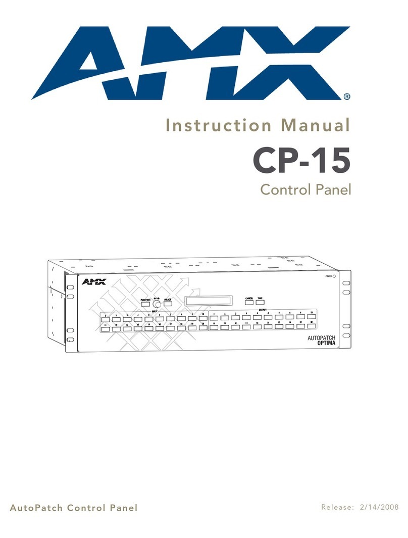 AMX AutoPatch CP-15 instruction manual