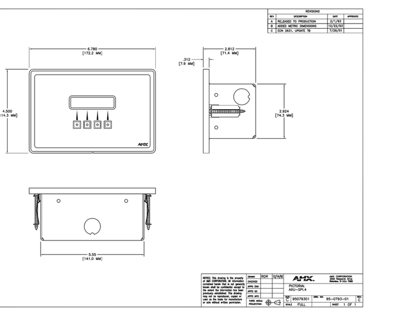 AMX AXU-SPL4 Schematic diagram