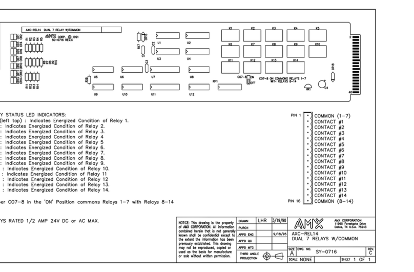 AMX AXC-REL14 User manual