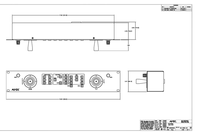 AMX AXM-CCS Dimensional drawing