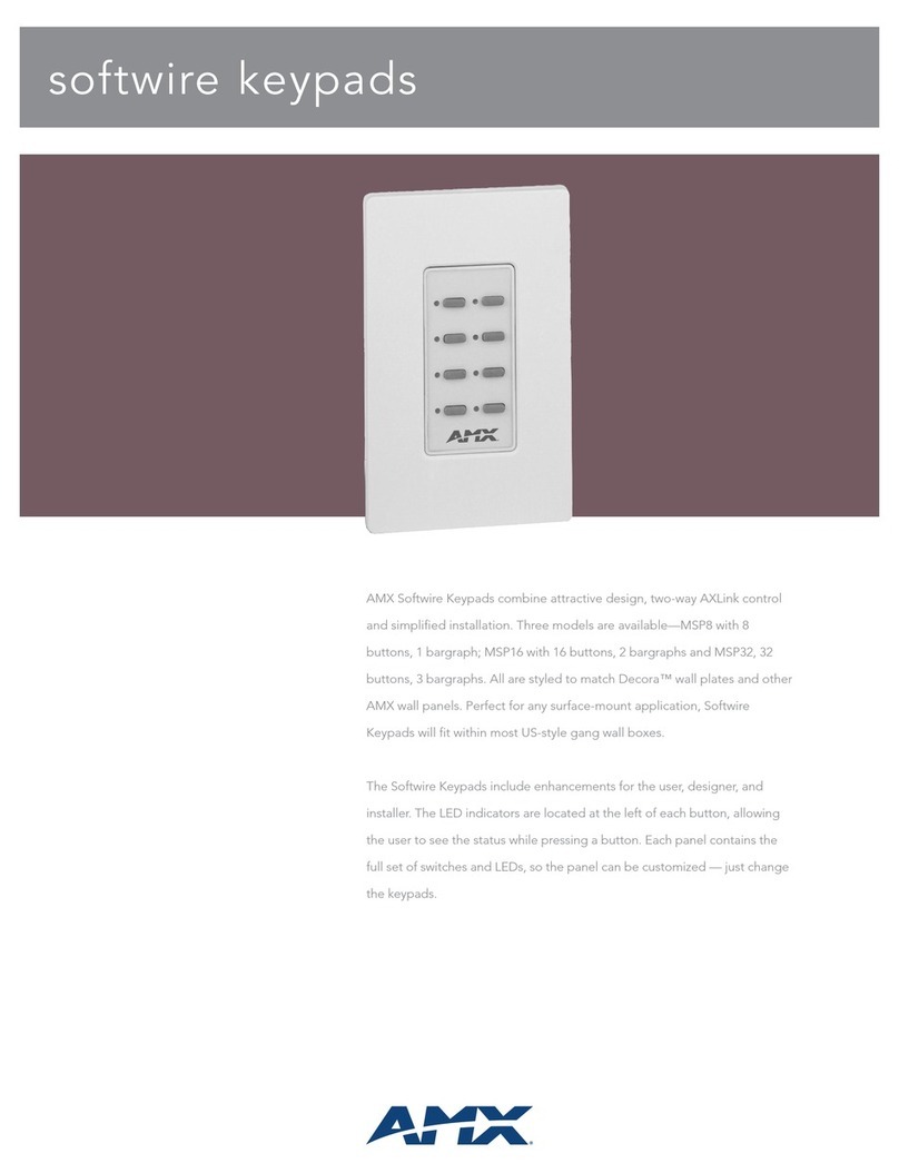 AMX AXD-MSP16 User manual AMX AXD-MSP16 User manual