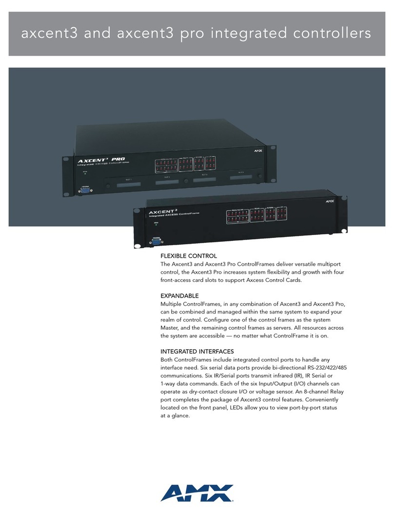 AMX Axcent3 pro User manual