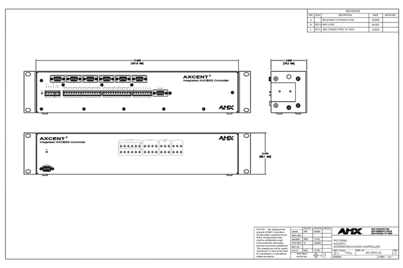AMX Axcent3 pro Schematics document