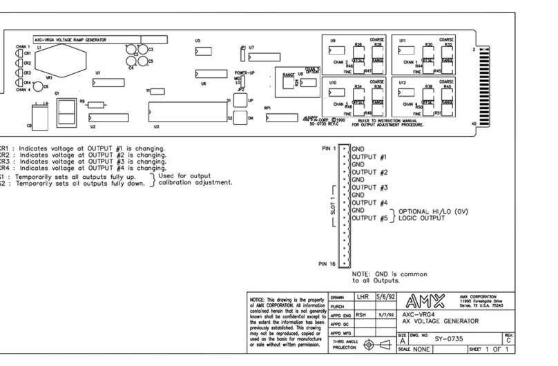 AMX AXC-VRG4 Schematic diagram