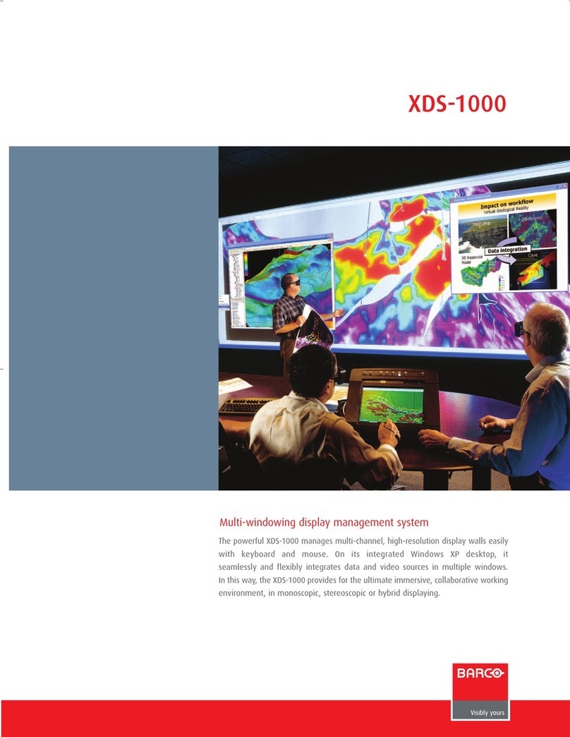 Barco XDS-1000 User manual
